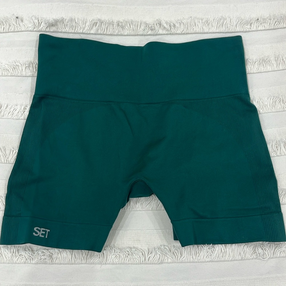 Set Active Green Sculptflex Bike Shorts